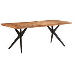 Berkfield Dining Table 200X90X76 Cm Solid Acacia Wood - thumbnail 1