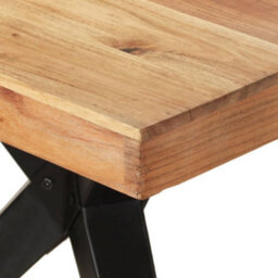 Berkfield Dining Table 200X90X76 Cm Solid Acacia Wood - thumbnail 5