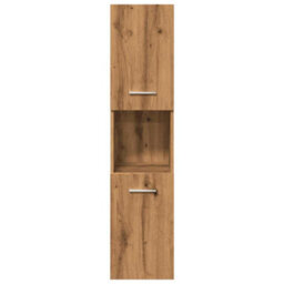 Berkfield 4 Piece Bathroom Furniture Set Artisan Oak Engineered Wood - thumbnail 7