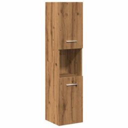 Berkfield 4 Piece Bathroom Furniture Set Artisan Oak Engineered Wood - thumbnail 6