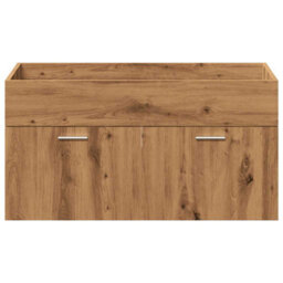 Berkfield 4 Piece Bathroom Furniture Set Artisan Oak Engineered Wood - thumbnail 9