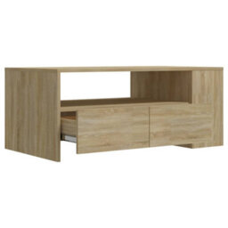 Berkfield Coffee Table Sonoma Oak 102X55X42 Cm Engineered Wood - thumbnail 4