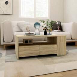 Berkfield Coffee Table Sonoma Oak 102X55X42 Cm Engineered Wood - thumbnail 5