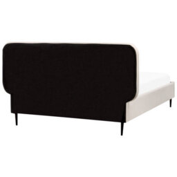 Beliani Bed Velvet Brin 140 X 200 Cm (Eu Double) Beige - thumbnail 6