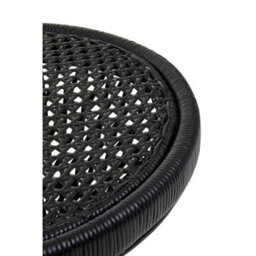 Orsina Twist Design Black Finished Twisted Table, Sustainable Rattan Coffee Table, Durable Small Table For Bedroom - thumbnail 9