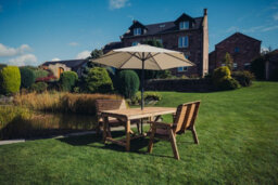 Churnet Valley Garden Furniture Ltd Valley 4 Seat Set 2X2B Table - Timber - L99 X W113 X H95 Cm - Garden Furniture - Minimal Assembly Required - thumbnail 3