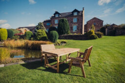 Churnet Valley Garden Furniture Ltd Valley 4 Seat Set 2X2B Table - Timber - L99 X W113 X H95 Cm - Garden Furniture - Minimal Assembly Required - thumbnail 5