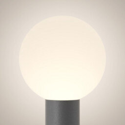 Luminosa Lighting Luminosa Bold Outdoor Bollard Grey Ip54 1Xe27 - thumbnail 2