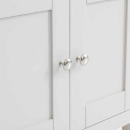 Farro Grey Mini Sideboard Fully Assembled - Painted With Oak Top By Roseland Furniture - thumbnail 8