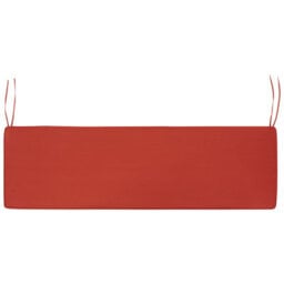 Beliani Garden Bench With Cushion Sovana 160 Cm With Storage Acacia Wood Red - thumbnail 8