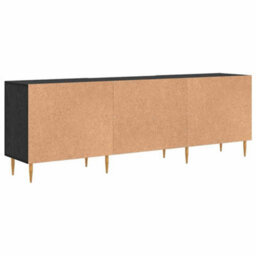 Berkfield Tv Cabinet Black Oak 150 X 30 X 50 Cm Engineered Wood - thumbnail 8