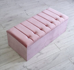 Comfy Deluxe Ottoman Velvet Maroon Plush Box