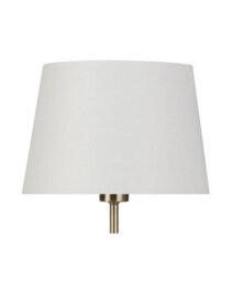 Lighting Supermarket Florence Rechargeable Antique Brass Table Lamp With Cream Shade - thumbnail 3