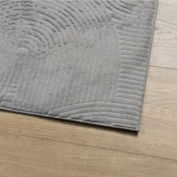 Walplus Rug Iza Short Pile Scandinavian Look Grey 100X200 Cm - thumbnail 4