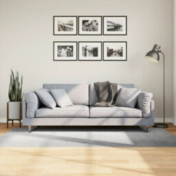 Walplus Rug Iza Short Pile Scandinavian Look Grey 100X200 Cm - thumbnail 1