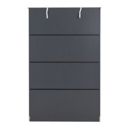 Seconique Portland 3 Door Wardrobe In Grey With Oak Effect Finish - thumbnail 6