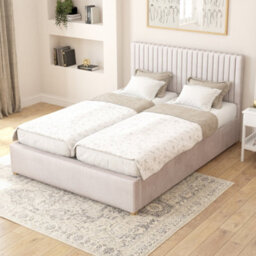 Aspire Grant Electric Adjustable Bed Upholstered With Pocket Sprung Mattress Uk Made, Plush Light Silver, Size Superking - thumbnail 1