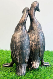 My Square Mile Vintage Duck Garden Ornament Outdoor/indoor Statue Sculpture Pair Of Love Ducks Gift (Small 10Cm) - thumbnail 3