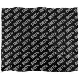 Bet Silky Patterned Supersoft Blanket Black/grey (One Size)
