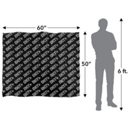 Bet Silky Patterned Supersoft Blanket Black/grey (One Size) - thumbnail 5