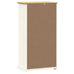 Berkfield Bookcase Vigo White 60X35X114.5 Cm Solid Wood Pine - thumbnail 7