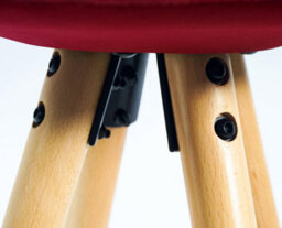 Bravich Barcelona Bar Stools - Set Of 2 - Burgundy - thumbnail 8