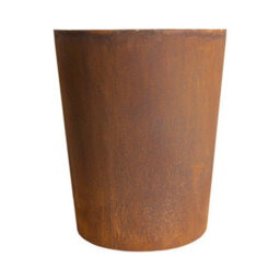 London Stone Corten Steel Tapered Cylinder Planter - W 500 X H 600 X D 400mm - thumbnail 2