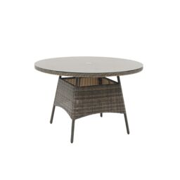 GoodHome Emali Brown Rattan Effect 4 Seater Dining Set - thumbnail 4