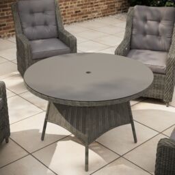 GoodHome Emali Brown Rattan Effect 4 Seater Dining Set - thumbnail 8