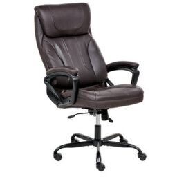 Beliani Executive Chair Proud Faux Leather Dark Brown - thumbnail 5