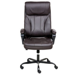 Beliani Executive Chair Proud Faux Leather Dark Brown - thumbnail 6