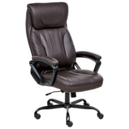 Beliani Executive Chair Proud Faux Leather Dark Brown - thumbnail 4