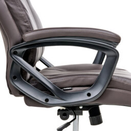Beliani Executive Chair Proud Faux Leather Dark Brown - thumbnail 7