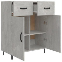 Berkfield Classic Sideboard Concrete Grey 69.5X34X90 Cm Engineered Wood - thumbnail 7