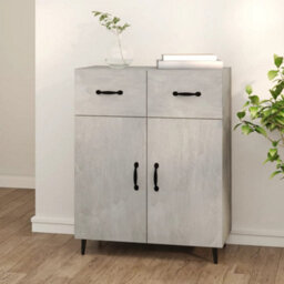 Berkfield Classic Sideboard Concrete Grey 69.5X34X90 Cm Engineered Wood - thumbnail 2