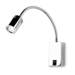Luminosa Lighting Luminosa Book Led 1 Light Indoor Adjustable Wall Reading Light Chrome - Special Offer