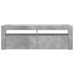 Berkfield Modern Tv Cabinet With Led Lights Concrete Grey 120X35X40 Cm - thumbnail 8