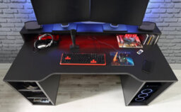 Furniture To Go Loadout Wide Black Gaming Desk With Colour Changing Led - thumbnail 5