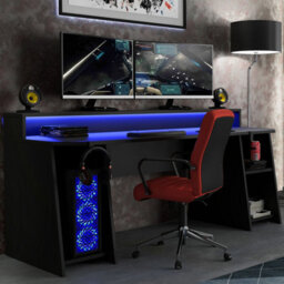 Furniture To Go Loadout Wide Black Gaming Desk With Colour Changing Led - thumbnail 4