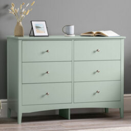Christow Sage Chest Of Drawers Modern 6 Drawer Bedroom Storage Unit Furniture Cabinet