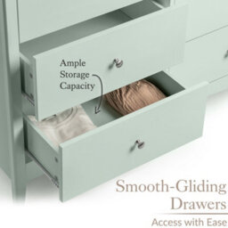 Christow Sage Chest Of Drawers Modern 6 Drawer Bedroom Storage Unit Furniture Cabinet - thumbnail 4