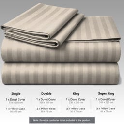 Pamposh Luxury Pack Of 2 Reversible King Size Duvet Cover Sets With Zipper Fastening, Corner Ties & Matching Pillowcase Soft Microfiber - thumbnail 6