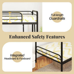 Single Over Single Bunk Bed Metal Bunk Bed - thumbnail 3