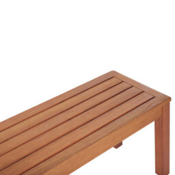 Beliani Garden Bench With Cushion Monsano 170 Cm Eucalyptus Wood Beige - thumbnail 8