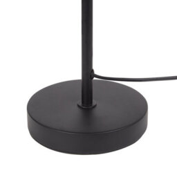 Wyld And Coco Handcrafted Paper Rope Cone Table Lamp Beige And Black With Metal Base, 30 X 40 Cm - thumbnail 6
