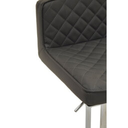 Orsina Baina Dark Grey And Chrome Square Base Bar Stool - thumbnail 5