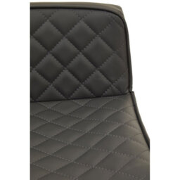Orsina Baina Dark Grey And Chrome Square Base Bar Stool - thumbnail 8
