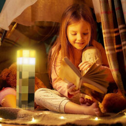 Kids Led Torch Wall Lamp Bedroom Night Light Decorative Gift - thumbnail 3