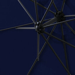 Sundaze Blue 3M Led Garden Banana Parasol Cantilever Umbrella Patio Sun Shade Outdoor Hanging With Base - thumbnail 6