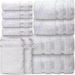 Casabella Luxury Bath Towel Set- 10 Piece Towels - thumbnail 1
